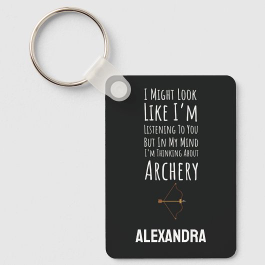 Funny Archery Bow And Arrow Archer キーホルダー (正面)