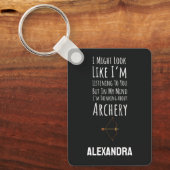Funny Archery Bow And Arrow Archer キーホルダー (正面)