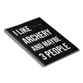 Funny Archery Hunting Gifts Hunter Bow And Arrow ノートブック (右側)