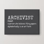 Funny Archivist Definition 缶バッジ (正面)