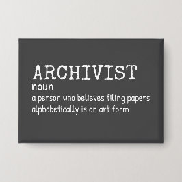Funny Archivist Definition 缶バッジ
