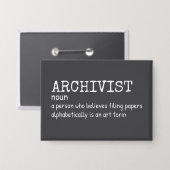 Funny Archivist Definition 缶バッジ (正面/裏面)
