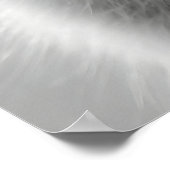 Funny Arctic Fox Bathroom Print, Toilet Paper on ポスター (角)