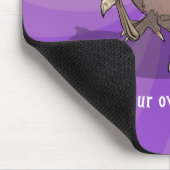 Funny Armadillo Add Your Own Text Hypnotic Cartoon マウスパッド (コーナー)