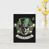 Funny Arrish Irish Rate St Patricks Day Rate Men G カード (黄色い花)