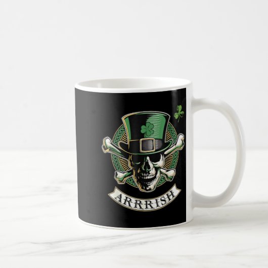 Funny Arrish Irish Rate St Patricks Day Rate Men G コーヒーマグカップ (右)