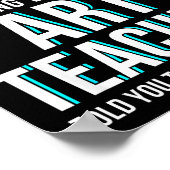 Funny Art Teacher Shirt - If At First You Don't Su ポスター (角)