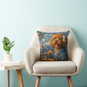 Funny Artist Cockapoo Pillow Art Dog Gift Cushion クッション (椅子)
