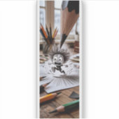 Funny Artist Deadline Panic シール (正面)