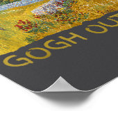 Funny Artist Gogh Outside Starry Night Insrational ポスター (角)