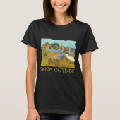 Funny Artist Gogh Outside Starry Night Insrational Tシャツ (正面)