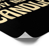 Funny Ask Me About My New Candles Quote For A Cand ポスター (角)