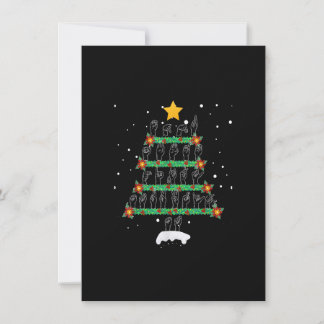 Funny ASL Christmas Tree Sign Language Xmas Deaf P 招待状