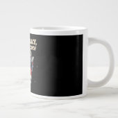 Funny Astronaut Cat Mug: Lost in Space ジャンボコーヒーマグカップ (右)