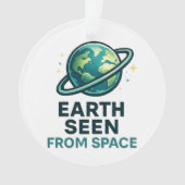 Funny Astronaut Planets オーナメント (正面)