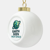 Funny Astronaut Planets セラミックボールオーナメント (右)