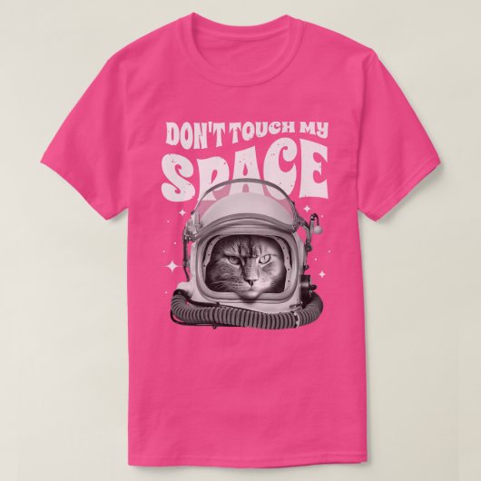 Funny Astronaut space cat Graphic Men Women Tシャツ (デザイン正面)