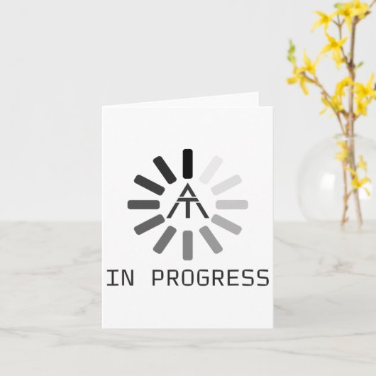 Funny At (appalachian Trail) In Progress カード (黄色い花)