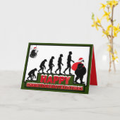 Funny atheist Christmas card カード (黄色い花)