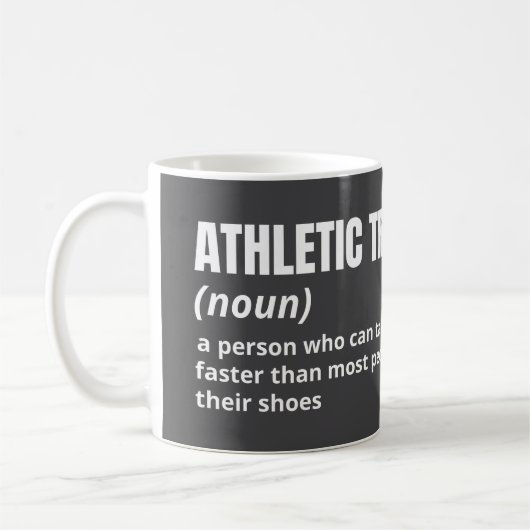 Funny Athletic Trainer Definition コーヒーマグカップ (左)