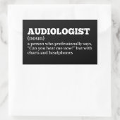 Funny Audiologist Definition 長方形シール (バッグ)