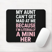 Funny Aunt Niece Mini Her Matching Family Quote  マウスパッド (マウス)