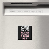 Funny Aunt Niece Mini Her Matching Family Quote マグネット (インサイチュ (食洗機))