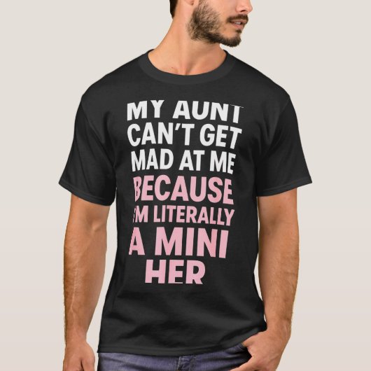 Funny Aunt Niece Mini Her Matching Family Quote Tシャツ (正面)