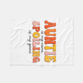 Funny Auntie Is My Name Siling Is My Game Design F フリースブランケット (正面(横))