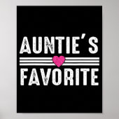 Funny Auntie'ss Favorite Son Daughter I'm Auntie's ポスター (正面)