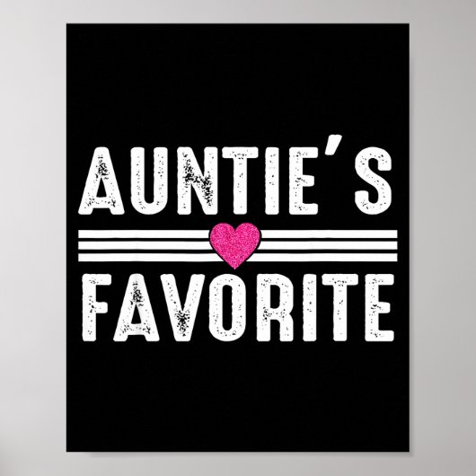 Funny Auntie'ss Favorite Son Daughter I'm Auntie's ポスター (正面)