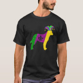 Funny Australian Cattle Dog Mardi Gras Party Mask Tシャツ (正面)