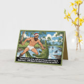 Funny Australian Christmas カード (黄色い花)