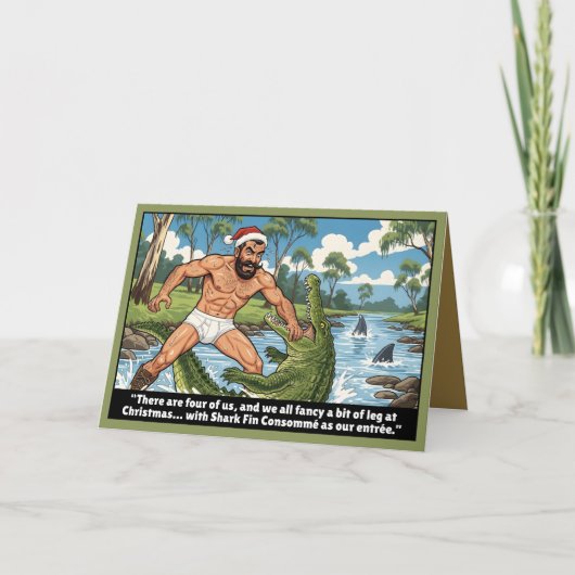 Funny Australian Christmas カード (正面)