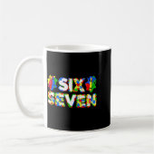 Funny Autism 67 Six Seven Meme Autism Awareness 6 コーヒーマグカップ (左)