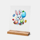 Funny Autism Awareness Puzzle Easter Bunny Eggs Ki アクリルサイン (傾斜)