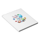 Funny Autism Awareness Puzzle Easter Bunny Eggs Ki ノートパッド (アングル)