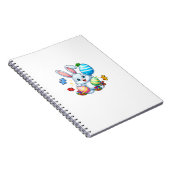 Funny Autism Awareness Puzzle Easter Bunny Eggs Ki ノートブック (右側)