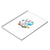 Funny Autism Awareness Puzzle Easter Bunny Eggs Ki ノートブック (左側)