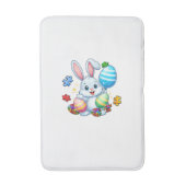 Funny Autism Awareness Puzzle Easter Bunny Eggs Ki バスマット (正面縦)