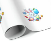 Funny Autism Awareness Puzzle Easter Bunny Eggs Ki ラッピングペーパー (ロールコーナー)