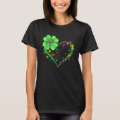 Funny Autism Awareness St Patricks Day Clover Auti Tシャツ (正面)