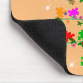 Funny Autism Christmas Tree Tee Ornament Decor Gif マウスパッド (コーナー)