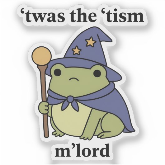 Funny Autism Kindle ステッカー – Twas The Tism | Neur シール (正面)