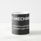 Funny Auto Mechanic Coffee Cup コーヒーマグカップ (中央)