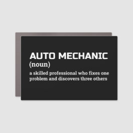 Funny Auto Mechanic Definition カーマグネット