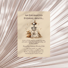 Funny Autumn Skeleton – Witchy Fall Gathering 招待状