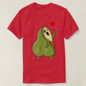 Funny Avocado Cat Cute Face Graphic Tシャツ (デザイン正面)