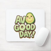 Funny Avocado Mousepad – Avo Good Day Design マウスパッド (マウス)