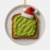 Funny Avocado Toast – Personalized Xmas Gift セラミックオーナメント (正面)